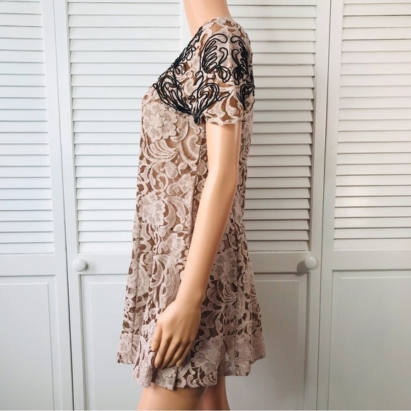 FREE PEOPLE Pink Lace Dreamer Dress Size Extra Small - Picture 4 of 8